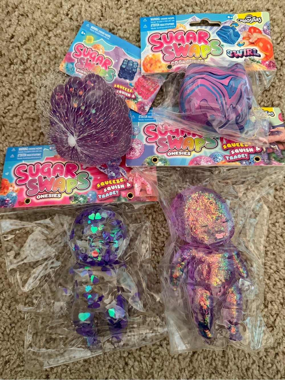 Sugar swaps Purple Squishy bundle of 4